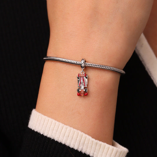 Gnoce Engravable Race Car Pendant Dangle Charm_6