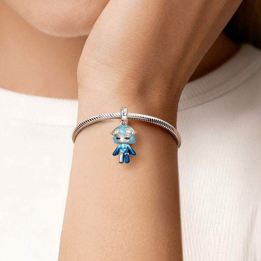 Gnoce Halloween Blue-hued Celestial Angel Pendant Dangle Charm_2