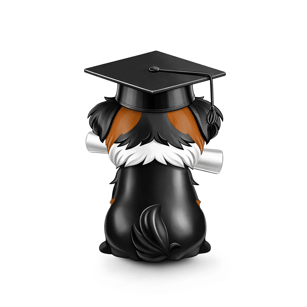Gnoce Graduation Dog Bachelor's Degree Charm_6