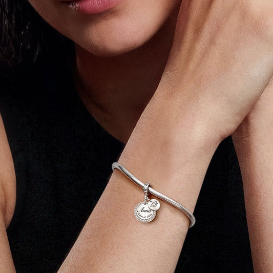 Gnoce Personalized Class of 2026 Graduation Birthstone Pendant Dangle Charm_3