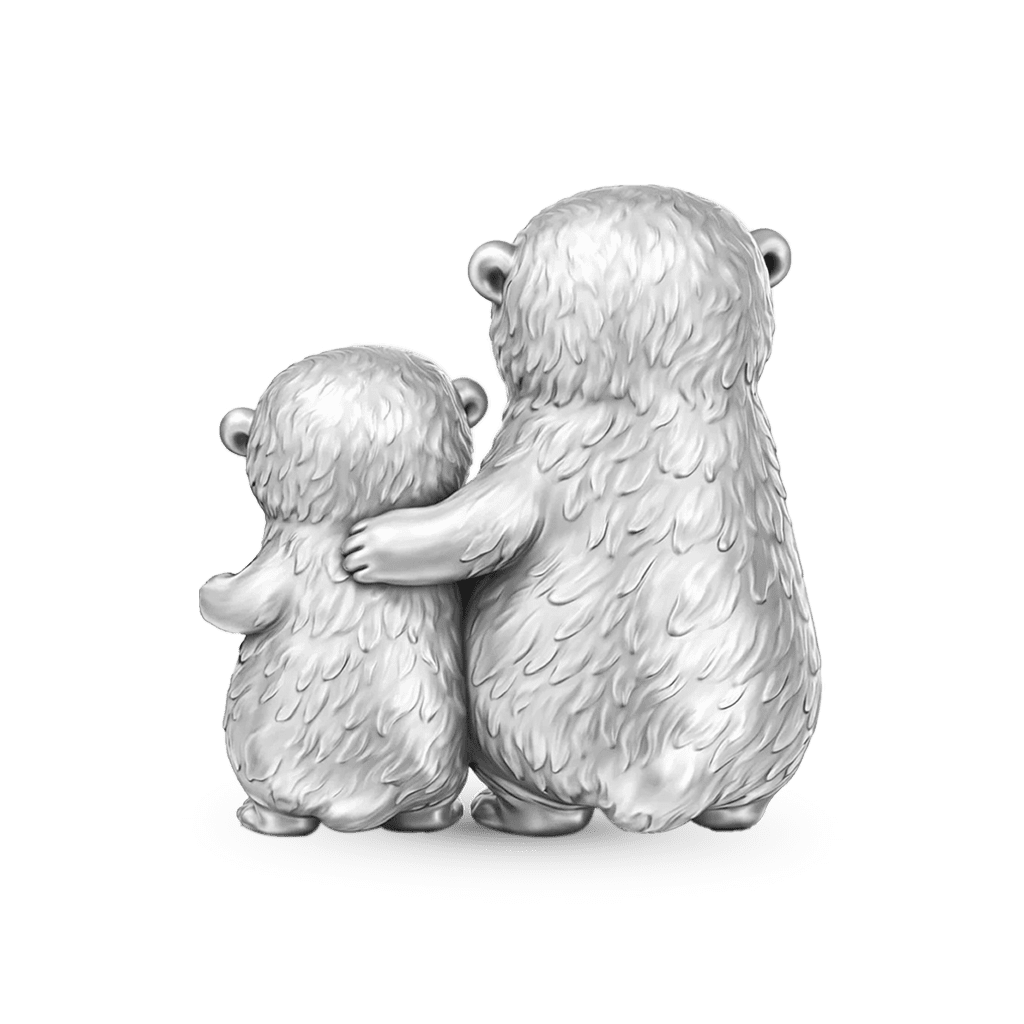Gnoce Mother's Day Otter Mom & Baby Embrace Love Charm_5
