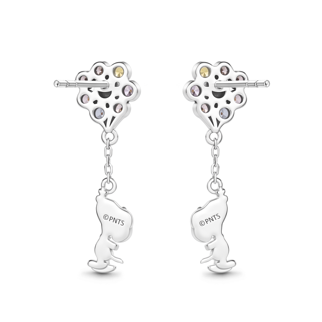 Gnoce Peanuts Snoopy Colorful Balloons Drop Earrings_4