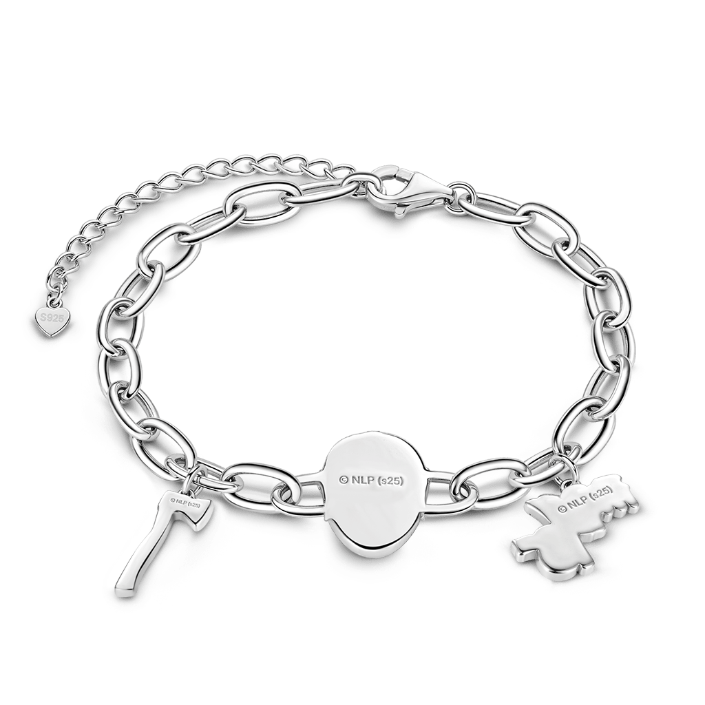 Gnoce Friday the 13th Jason Mask, Axe & Logo Chain Bracelet_4