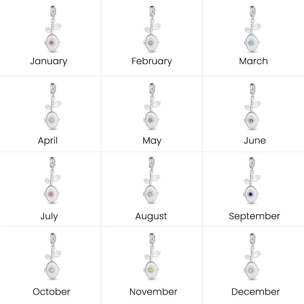 Gnoce Customized Birthstone Seed Pendant Dangle Charm_7