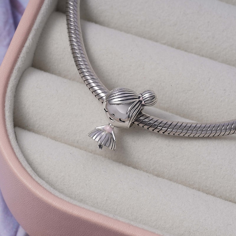 Little Girl Charm Bead Sterling Silver_2