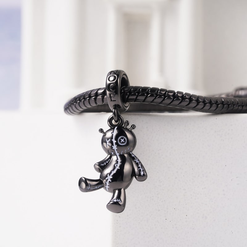 Voodoo Doll Pendant Dangle Charm Sterling Silver_2