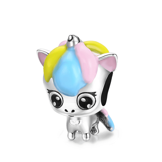 Lovely Unicorn Charm Bead Sterling Silver_1