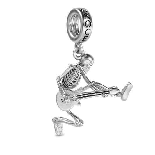 Rock Skeleton Pendant Dangle Charm Sterling Silver_1