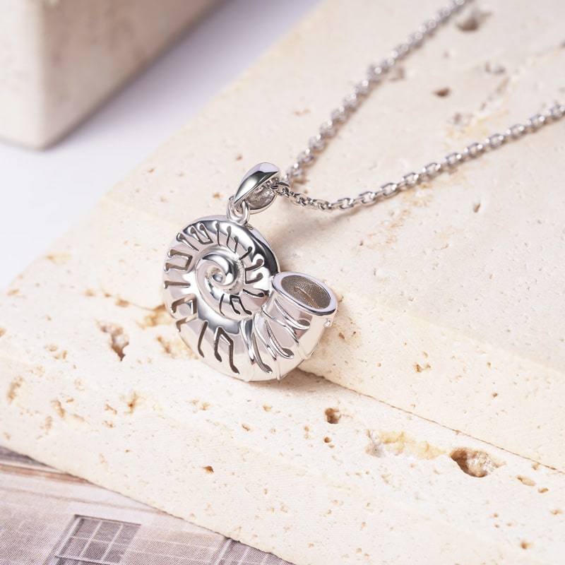 Conch Musical Note Necklace 925 Sterling Silver_3