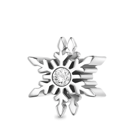 Snowflake Charm Bead 925 Sterling Silver_1