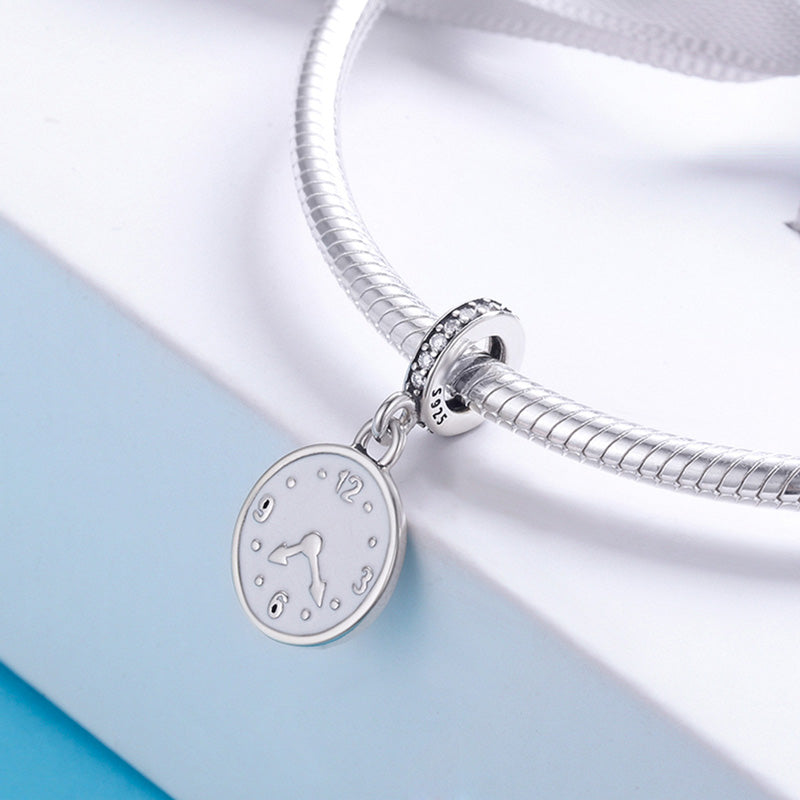 "The Happiness Time" Pendant Dangle Charm 925 Sterling Silver_2