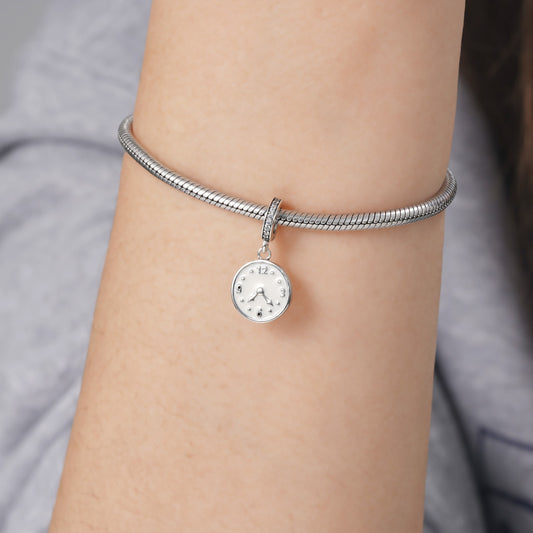 "The Happiness Time" Pendant Dangle Charm 925 Sterling Silver_4