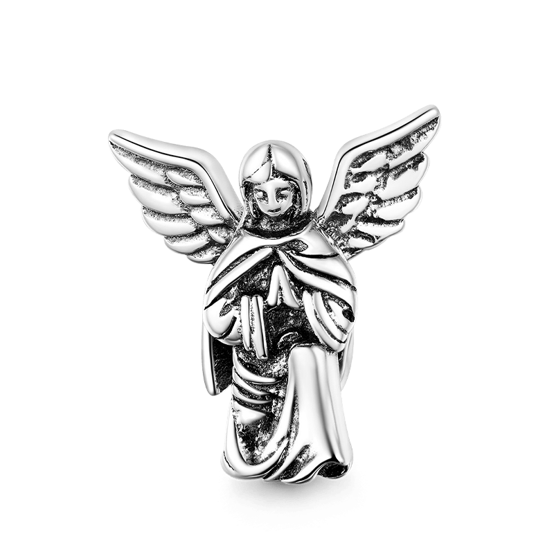Praying Angel Stopper for Charm Bracelets 925 Sterling Silver_1