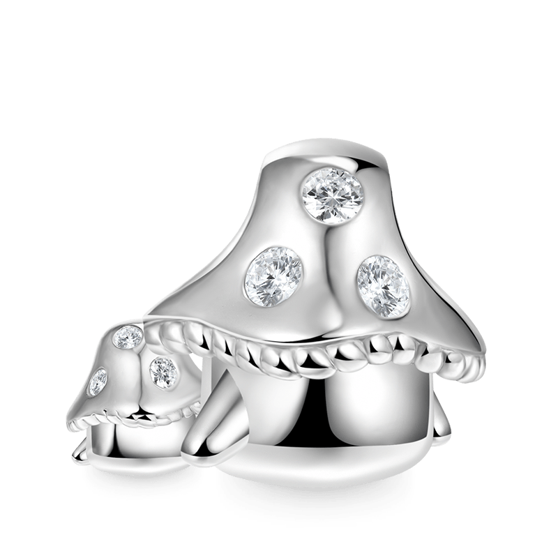 Embrace Love Mushroom & Baby Charm Bead 925 Sterling Silver_2