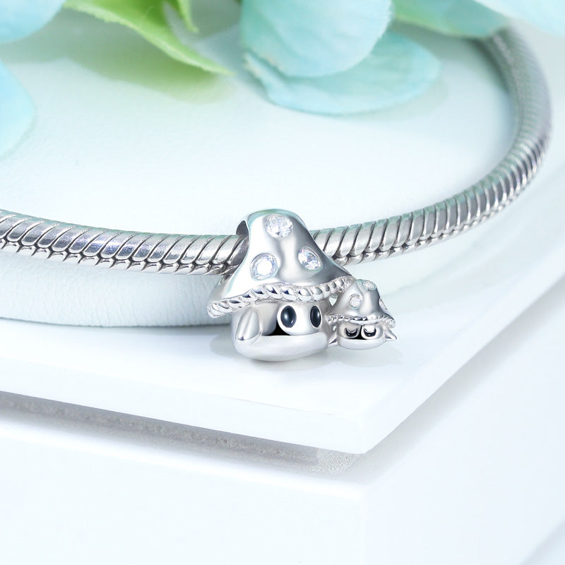 Embrace Love Mushroom & Baby Charm Bead 925 Sterling Silver_3