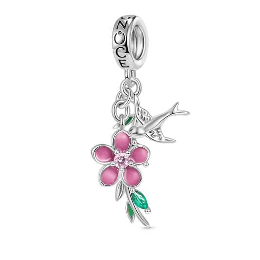 Gnoce Wicker Peach Blossom Pendant Dangle Charm_1