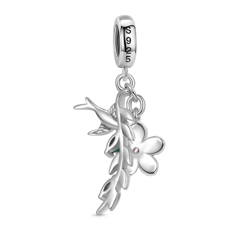 Gnoce Wicker Peach Blossom Pendant Dangle Charm_2