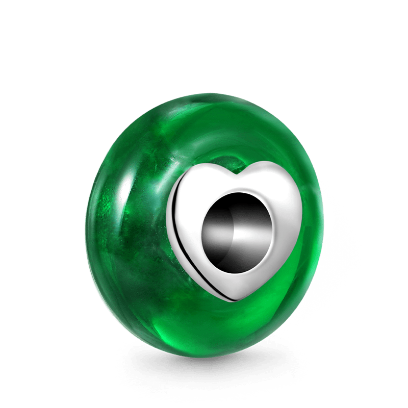 Emerald Jade Charm Bead 925 Sterling Silver Heart Hole_2