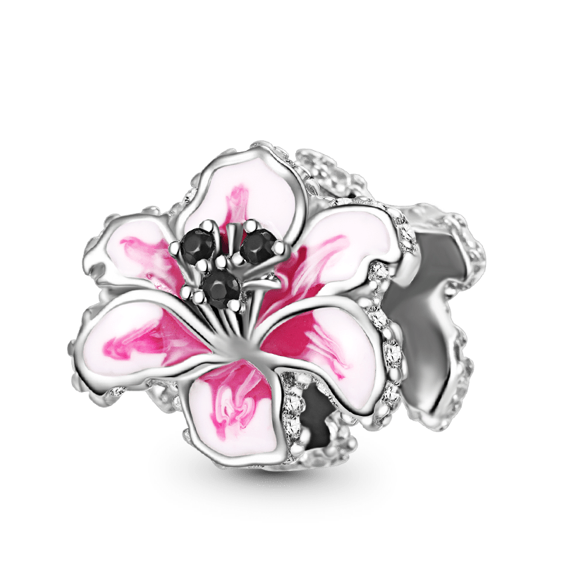 Gnoce Pink Lily Flower Charm_1