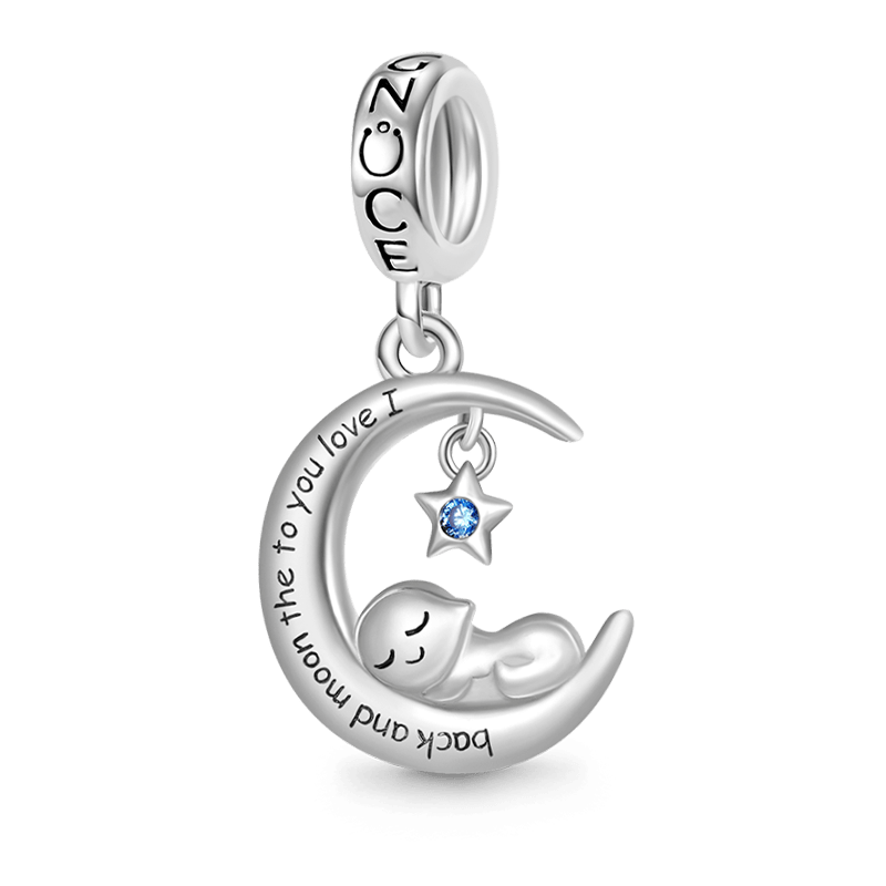 Gnoce Sleeping Baby Love You Pendant Dangle Charm_1