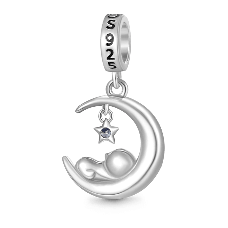 Gnoce Sleeping Baby Love You Pendant Dangle Charm_2