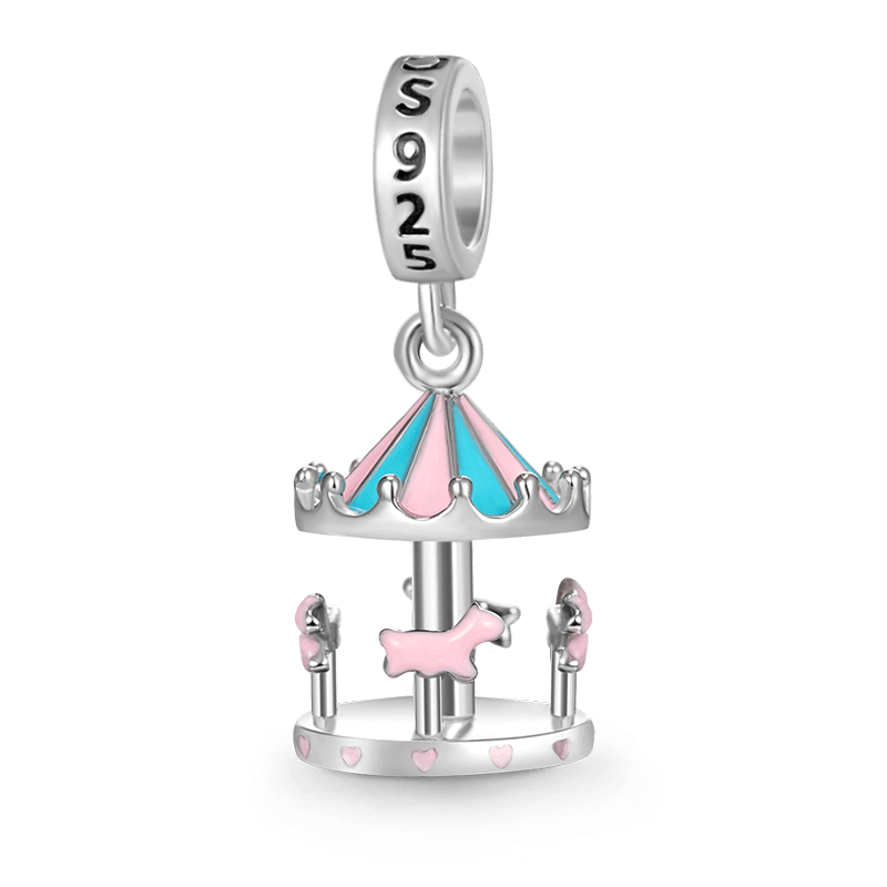 Gnoce Carousel Horse Pendant Dangle Charm_2