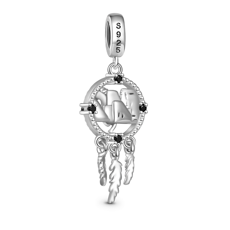 Gnoce Horse Dream Catcher Pendant Dangle Charm_2