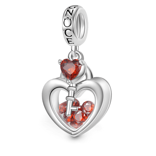 Gnoce Love Lock Double Pendant Dangle Charm_1