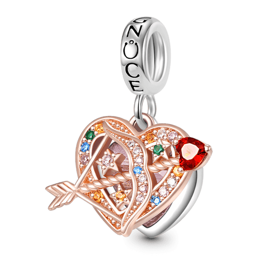 Gnoce Bow & Arrow Heart Double Dangle Charm_1