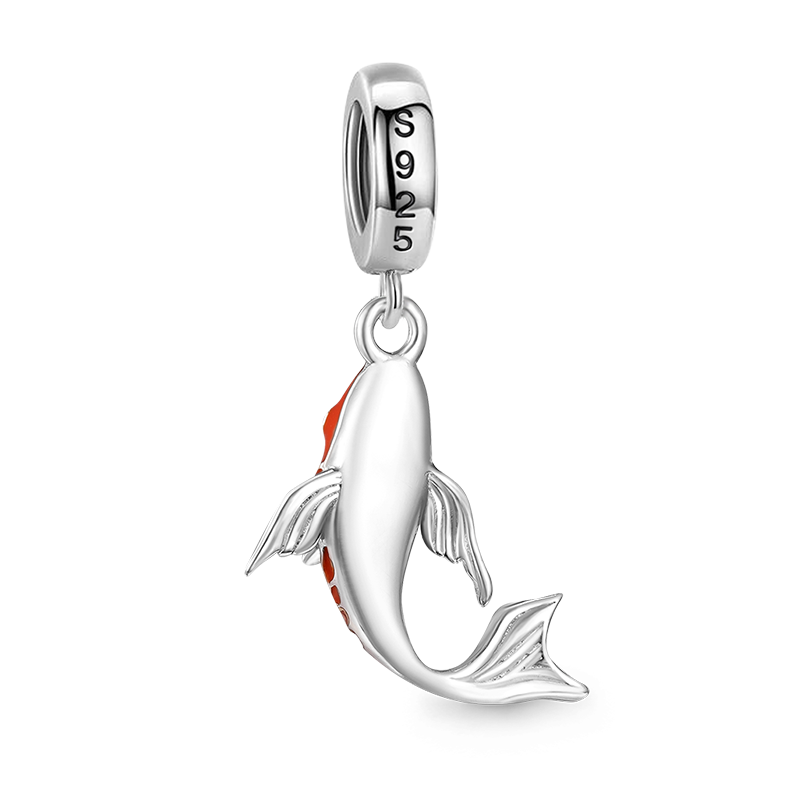Gnoce Lucky Carp Fish Pendant Dangle Charm_2