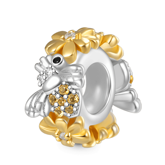 Gnoce Honey Bees Love Flower Stopper Charm_1