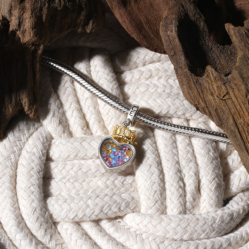 Gnoce Queen of My Heart Pendant Dangle Charm_3