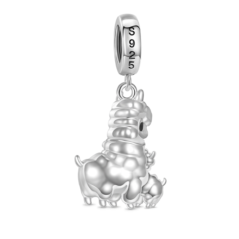 Gnoce Embrace Love Alpaca & Baby Pendant Dangle Charm_2