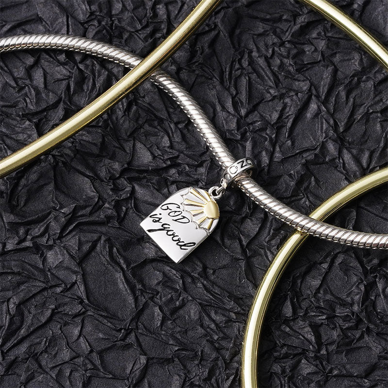 Gnoce "God is good" Pendant Dangle Charm_3