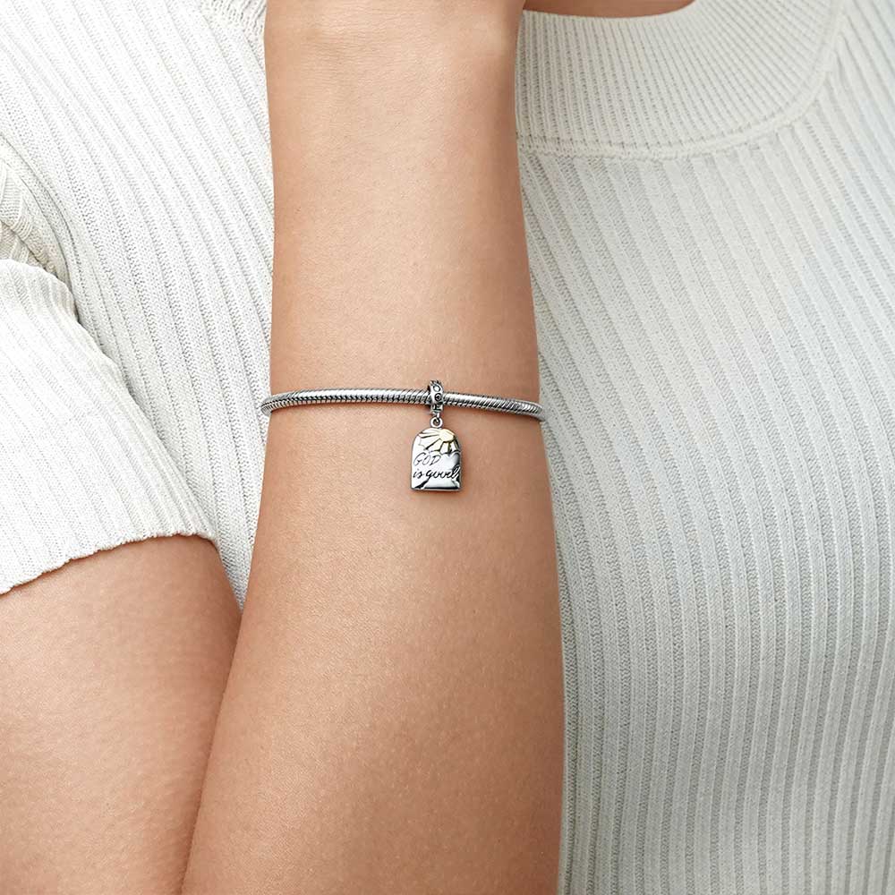 Gnoce "God is good" Pendant Dangle Charm_5