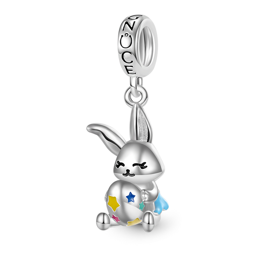 Gnoce Easter Bunny Egg Pendant Dangle Charm_1