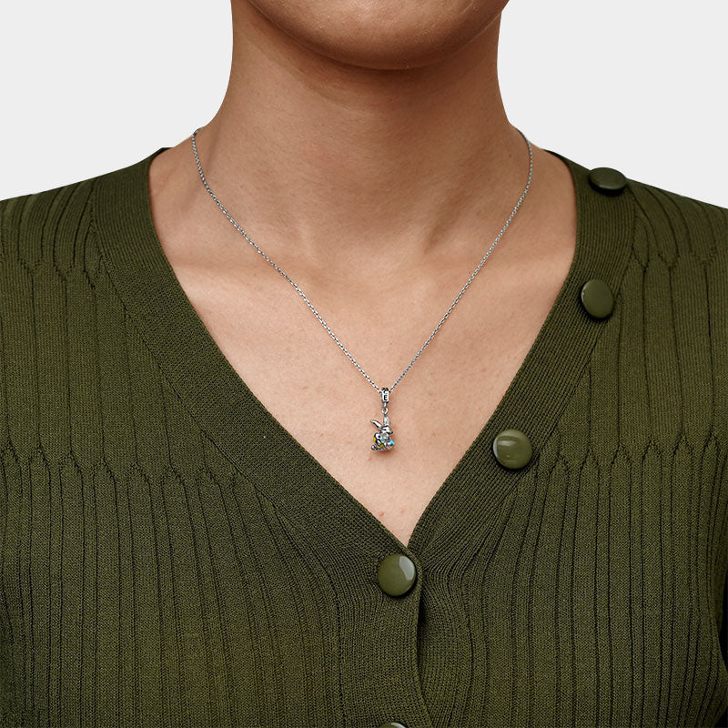 Gnoce Easter Bunny Egg Pendant Dangle Charm_6