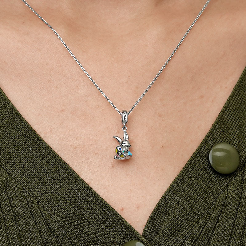 Gnoce Easter Bunny Egg Pendant Dangle Charm_7