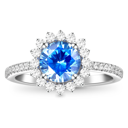 Gnoce Shimmering Four Prong Round Cut Promise Ring_1