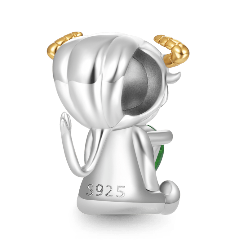 Gnoce Taurus Constellation Embraces Heart Gem Charm_2