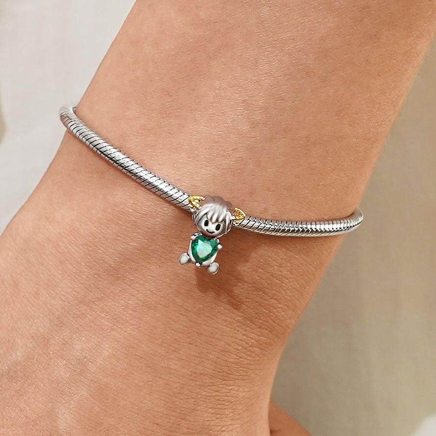 Gnoce Taurus Constellation Embraces Heart Gem Charm_5