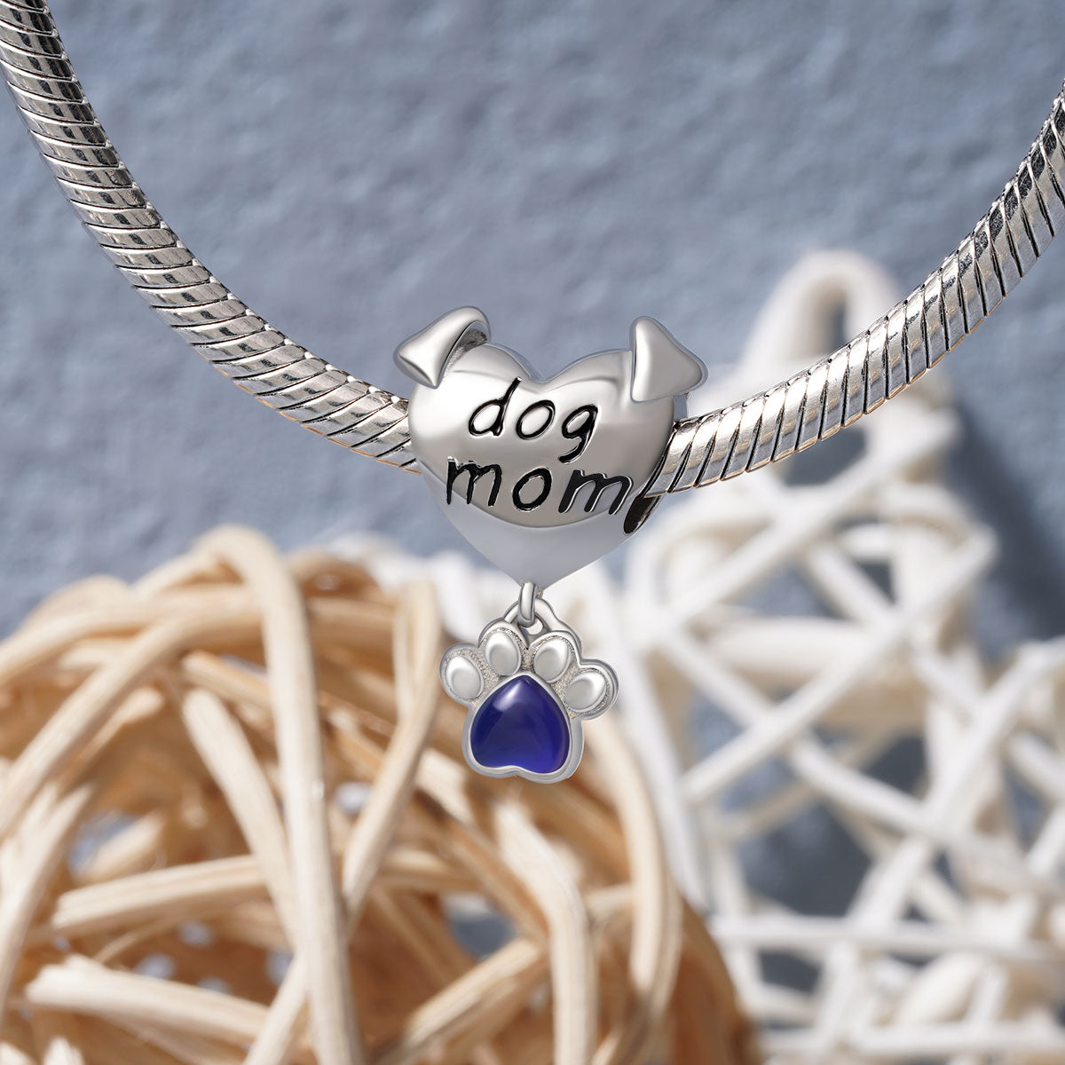 Gnoce Pet Dog Mom Paw Mood Charm_4