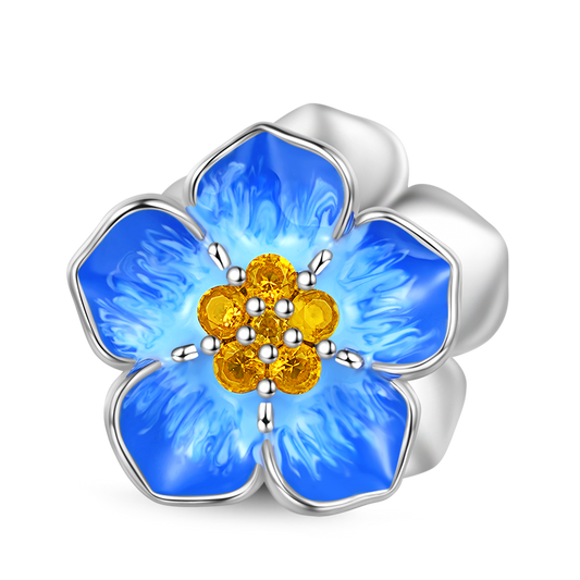 Gnoce Blue Forget-Me-Not Flower Charm_1
