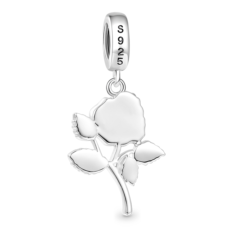 Gnoce Jun.Birthday Flower Rose Pendant Dangle Charm_2