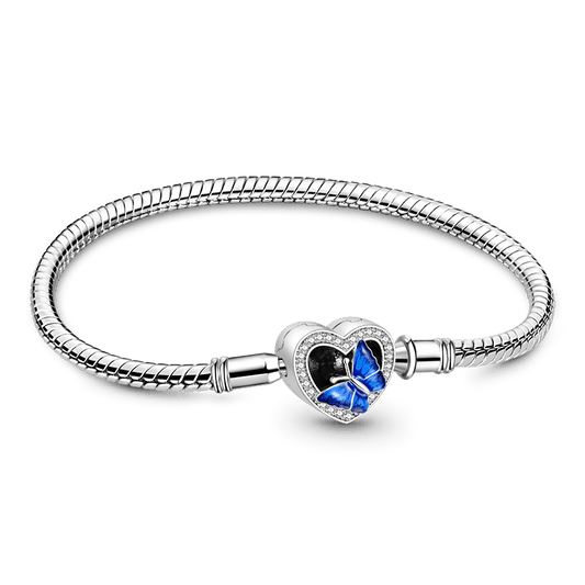 Gnoce Flying Butterfly Basic Snake Chain Bracelet_1