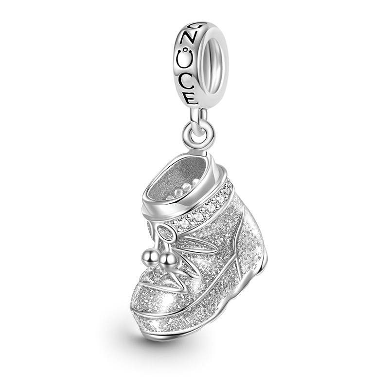 Gnoce Sparkling Snowshoes Pendant Dangle Charm_1