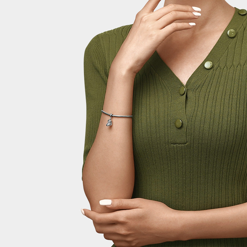 Gnoce Sparkling Snowshoes Pendant Dangle Charm_4