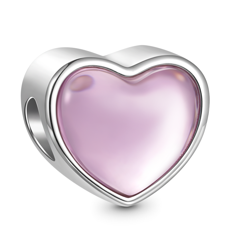 Gnoce Natural Stone Heart Charm_2