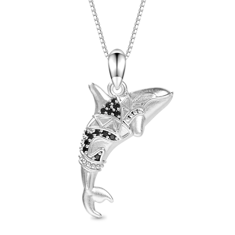Gnoce Killer Whale Orca Necklace_1