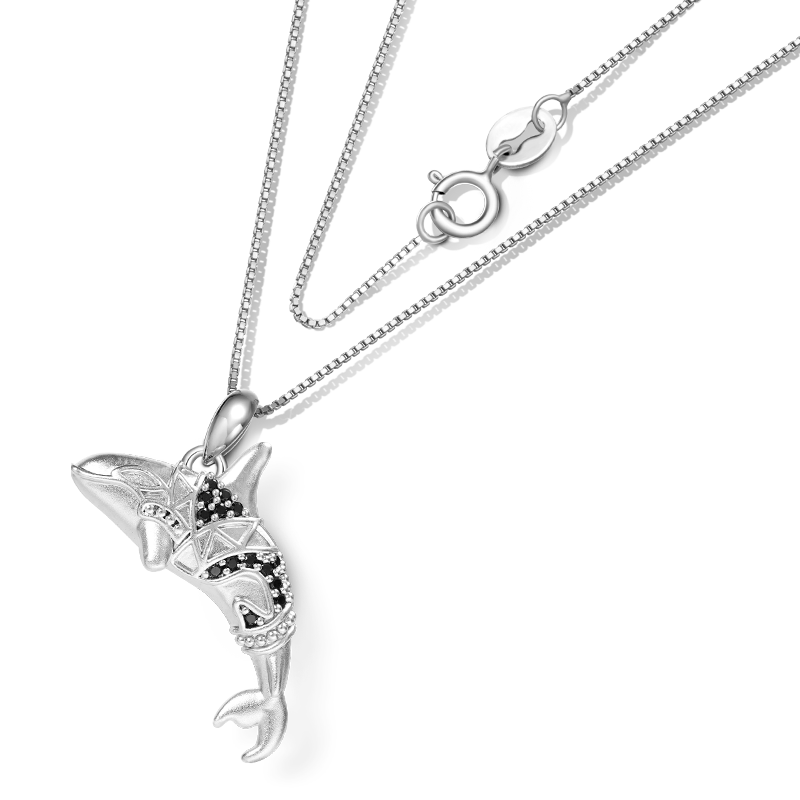 Gnoce Killer Whale Orca Necklace_2